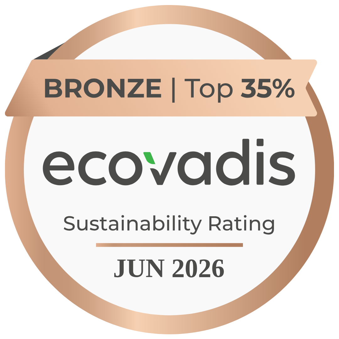 Ecovadis Bronze Sustainability Rating February 2024 Badge